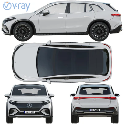 Mercedes-Benz EQS SUV 2023 — Вид 3