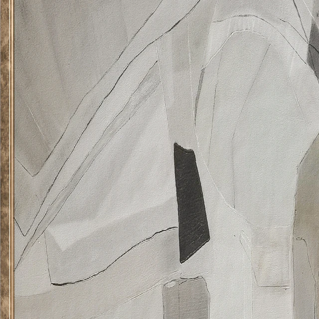 Large Mid-Century Abstract Neutral Wall Art C-864 — Скачать