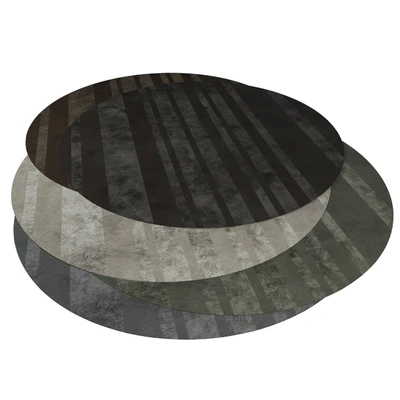 MINOTTI DIBBETS BARCODE round rug — Ver 3