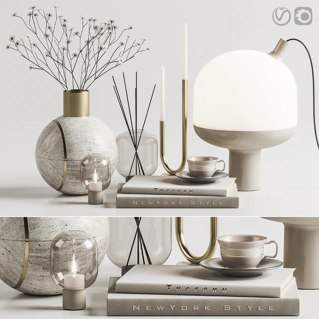 Decoration Set 001-Hauri Candleholder Arche Collection Curiosity objects — Скачать