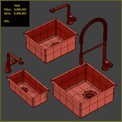 Collection of kitchen sinks 02 — Ver 2