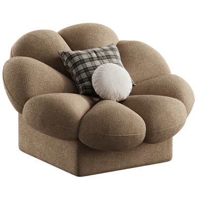 flower shape armchair — Ver 3