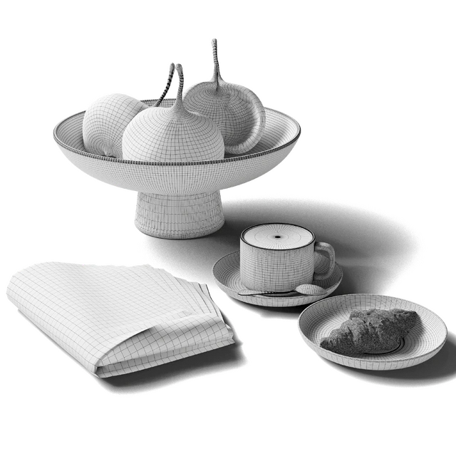 Decorative set 77 Coffee and newspaper — Descargar