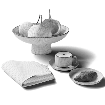 Decorative set 77 Coffee and newspaper — Ver 4
