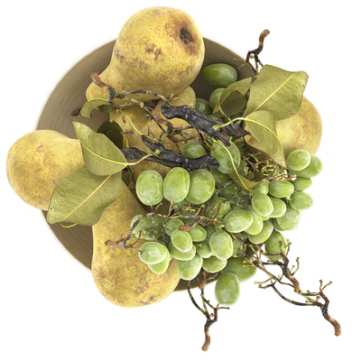 bowl of pearls and grapes — Ver 4