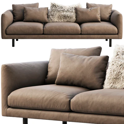 EQ3 Replay leather sofa — Вид 1