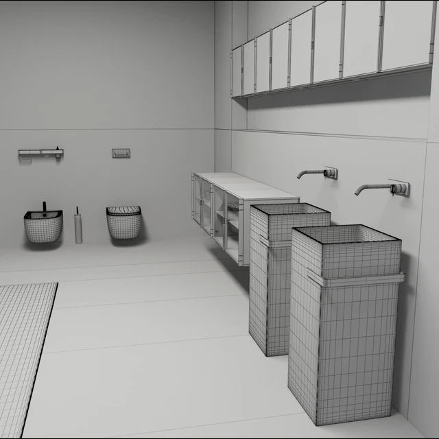 Bathroom furniture set Bespoke 7 — Скачать