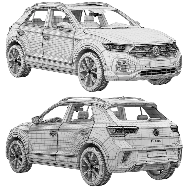 Volkswagen T-Roc R-line 2022 — Скачать