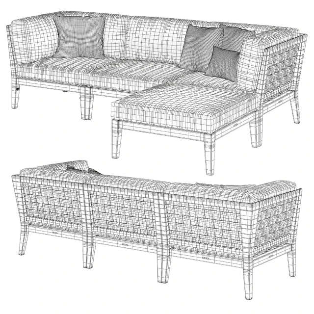 Milton Outdoor Modular Sofa — Descargar