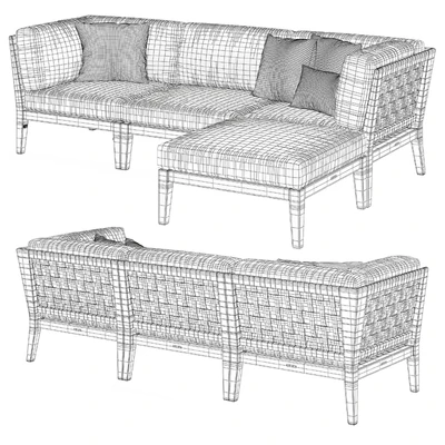 Milton Outdoor Modular Sofa — Ver 3