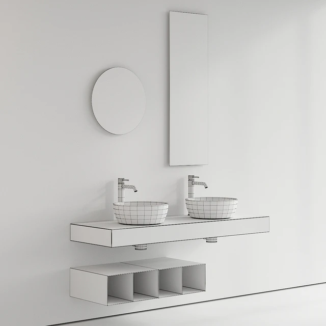 Scarabeo Ceramiche Topline Vanity Unit Set 2 — Descargar