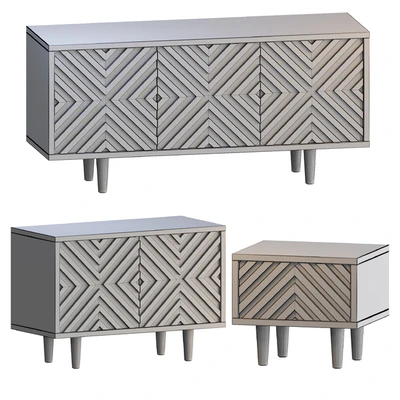 Cabinet Osobica Mount No.2 and bedside table — Ver 2