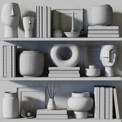 Decorative Set 01 Shelf — Ver 4