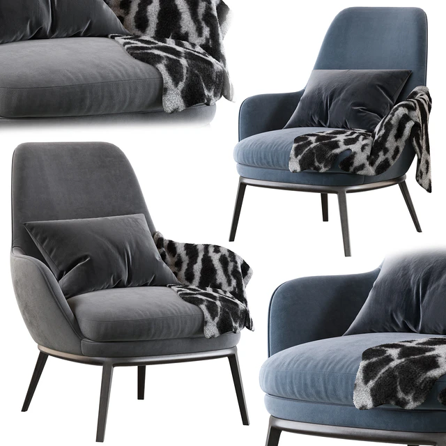 Caratos Maxalto Poltrona con Schienale Alto — Скачать