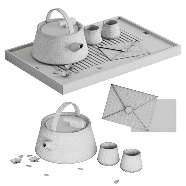 Decorative tea set | Tea set 01 — Descargar