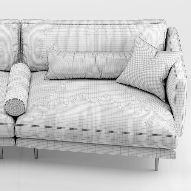 Mies two seater sofa blue - Calligaris — Descargar
