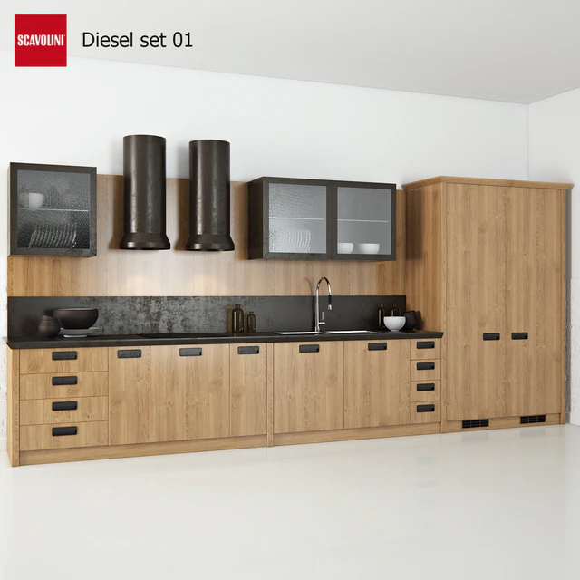 Кухня Scavolini Diesel set 01 — Скачать