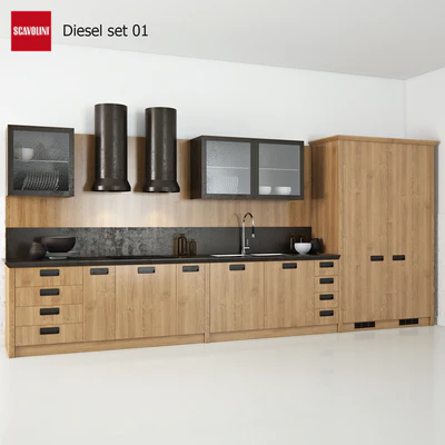 Кухня Scavolini Diesel set 01 — Вид 1