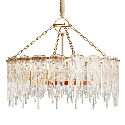 Chandelier with ice plates SPRING Ø80 — Ver 1