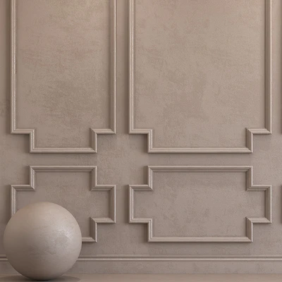 Декоративная штукатурка с молдингом 37 — Вид 3