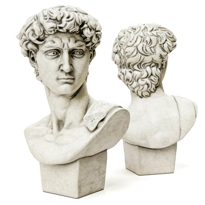 Bust of David Sculpture Michelangelo — Ver 4