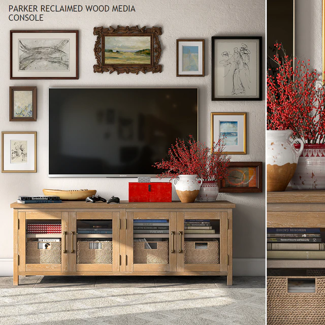 Pottery barn PARKER MEDIA CONSOLE — Скачать