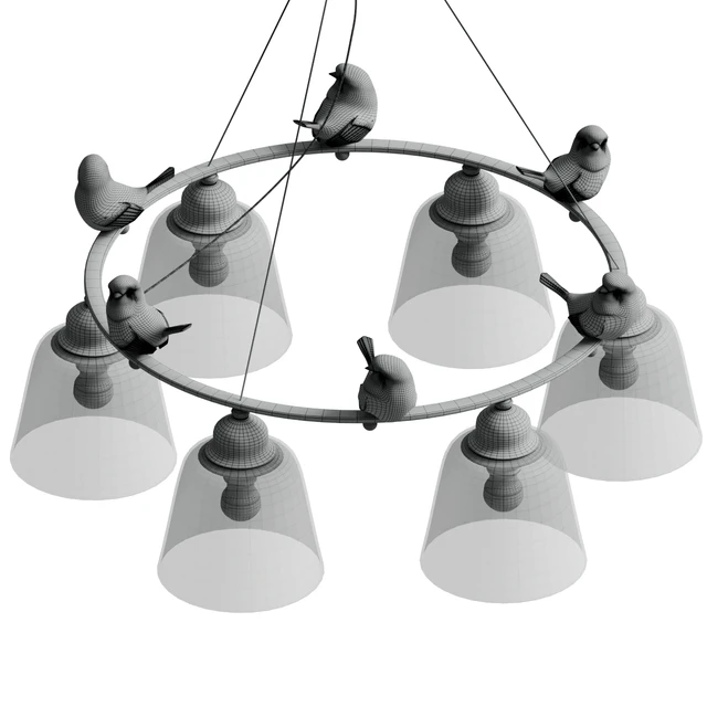 Подвесной светильник provence bird chandelier — Скачать