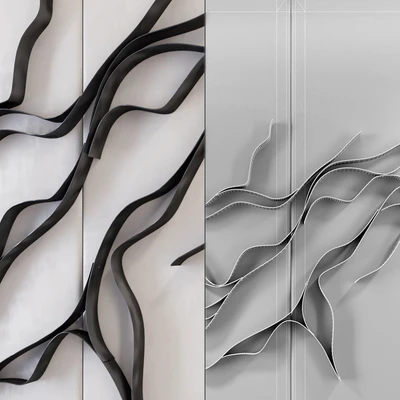 Waves   Metal wall panel 2 — Вид 3