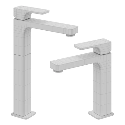 Single lever basin and sink mixer set Cisal Cubic — Вид 3