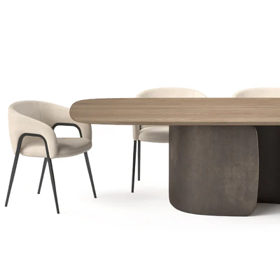 Bonaldo Mellow table and Alley chair — Ver 4