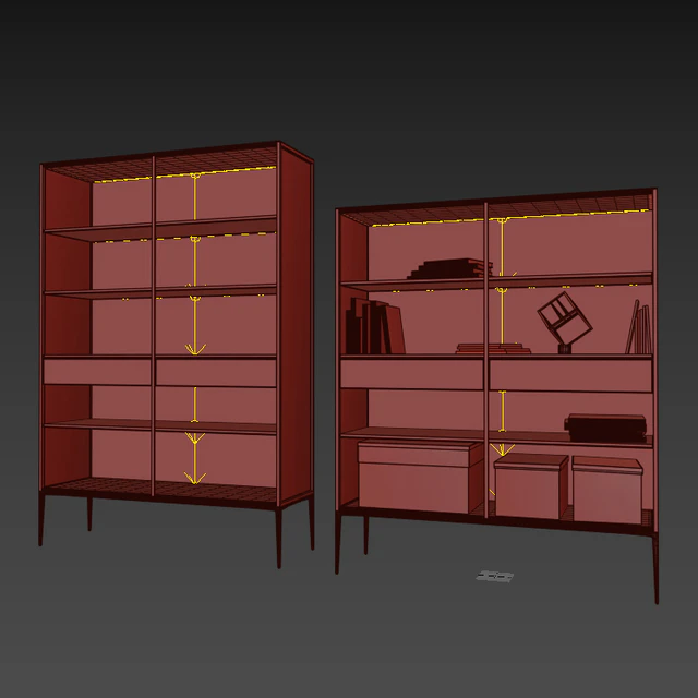 Alambra Libreria Rimadesio W (W) 1308mm — Descargar