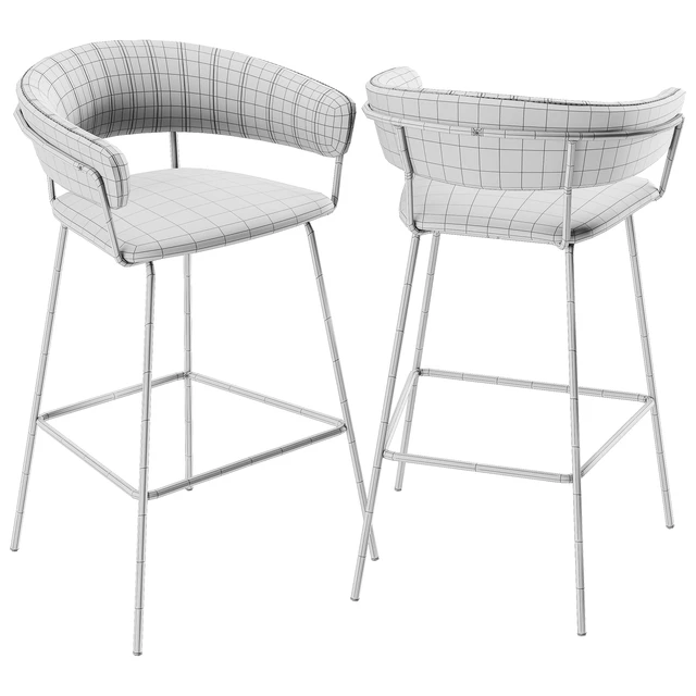 Hanna velvet bar stool — Скачать