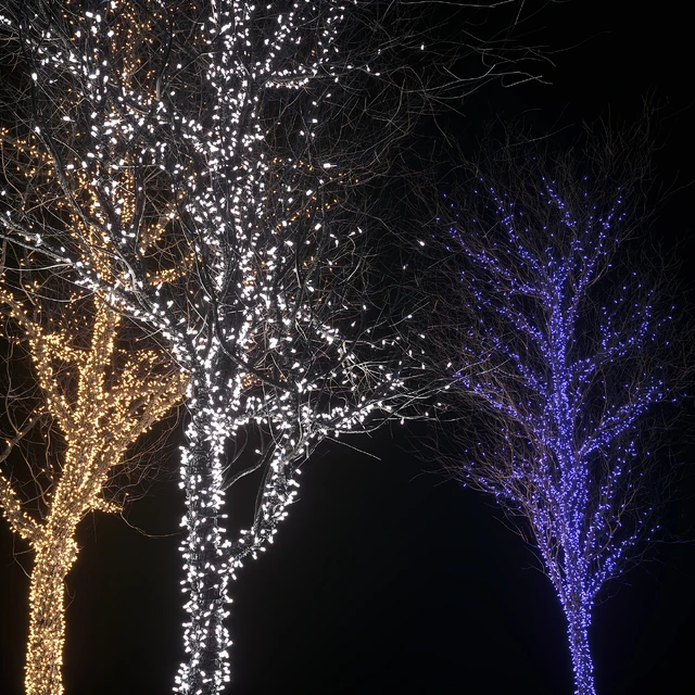 Holiday glowing trees — Descargar