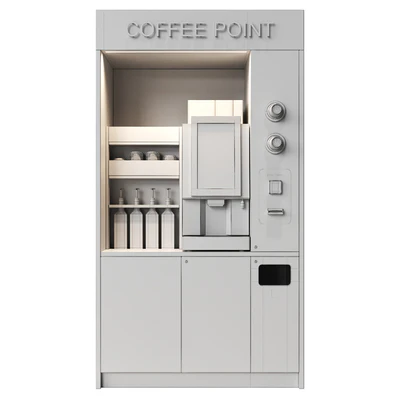 Coffee vending machine. Coffee to go. Self-service coffee shop. Vendor point — View 5