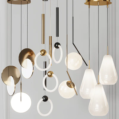 Four Pendant Lights amazing set vol. 24 — Ver 1