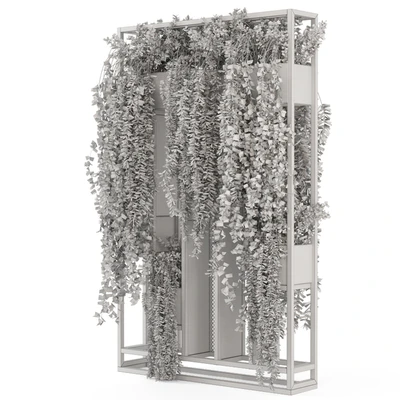 Indoor Hanging Plants in Metal Stand - Set 1005 — Ver 7