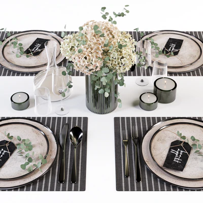 Beige Table Setting — Ver 5