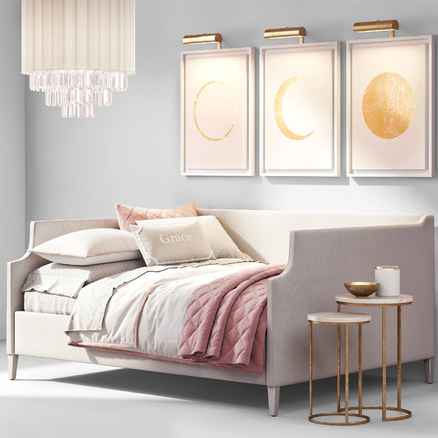 RH Annika Velvet Daybed — Скачать