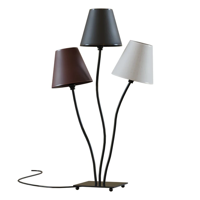 Table lamp Flexible, Flexible collection 40 * 67 * 16, Steel, Cotton, Black, Brown, White — Descargar