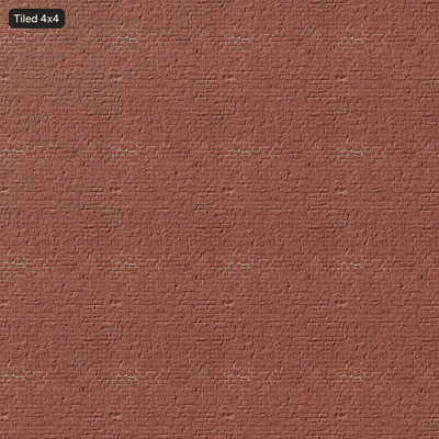 damaged painted brick wall texture red — Вид 3