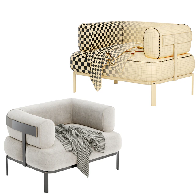 BELT Armchair By BAXTER design — Descargar