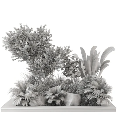 Outdoor Garden set bush and Tree - Garden Set 637 — Вид 6
