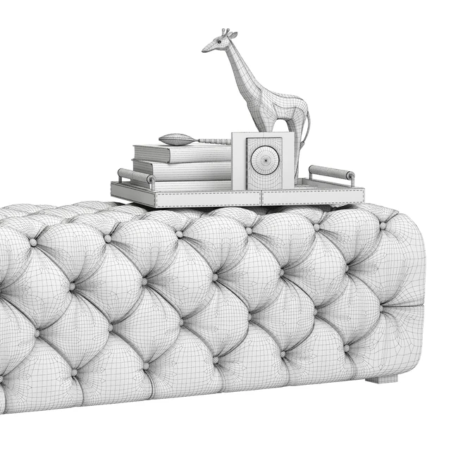 Zgallerie Jules Tufted Bench — Скачать