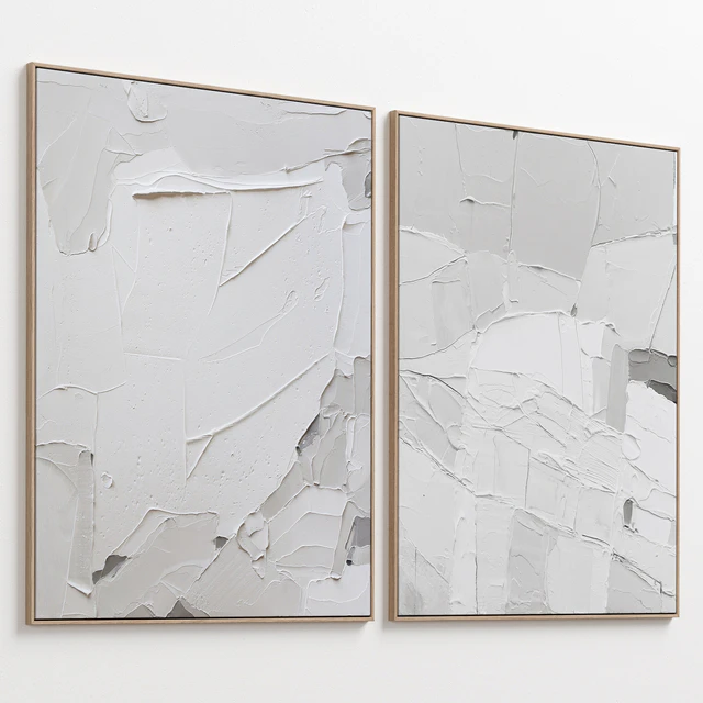 Abstract Textural Plaster Wall Art C-439 — Скачать
