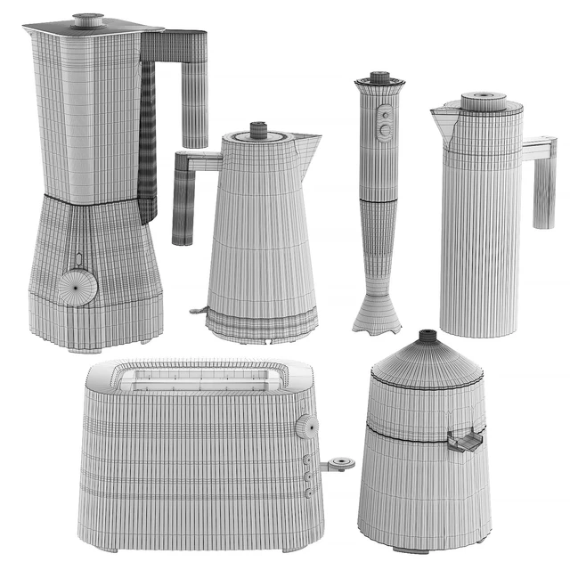 Набор кухонной техники Alessi Plisse — Скачать