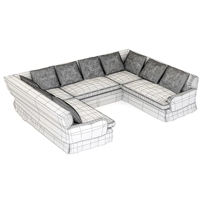 Restoration Hardware Belgian Classic Roll Arm Slipcovered U-Sofa Sectional — Вид 2