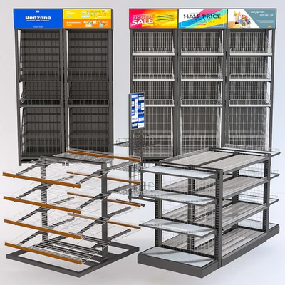 Jc Grocery Display Rack Collection — Ver 3