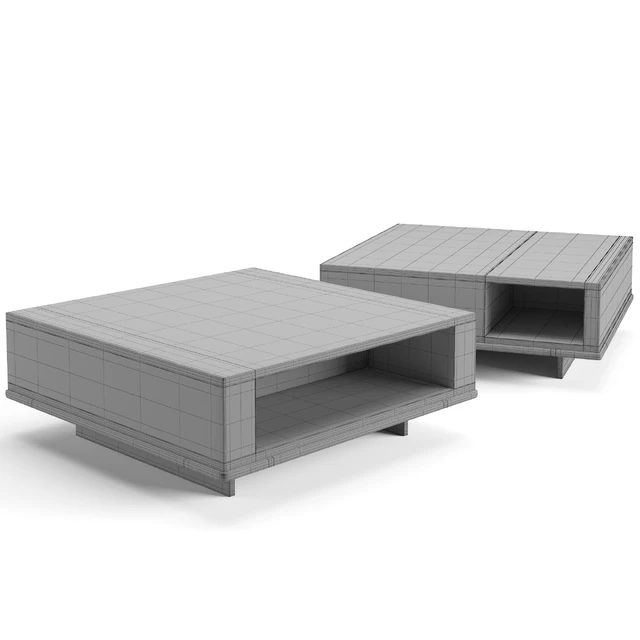 Minotti Roger coffee tables set — Скачать