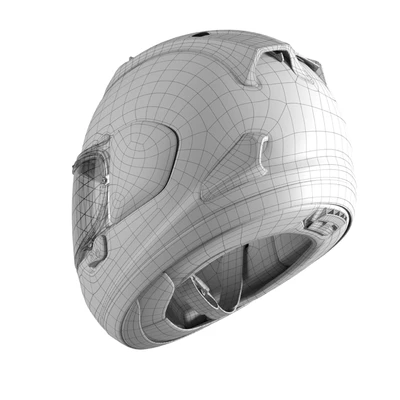 ARAI RX-7V MAZE RED / FROST BLACK мотоциклетный шлем — Вид 4