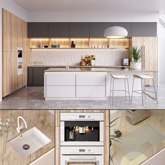 Kitchen Nolte Nature (vray GGX, corona PBR) — Descargar